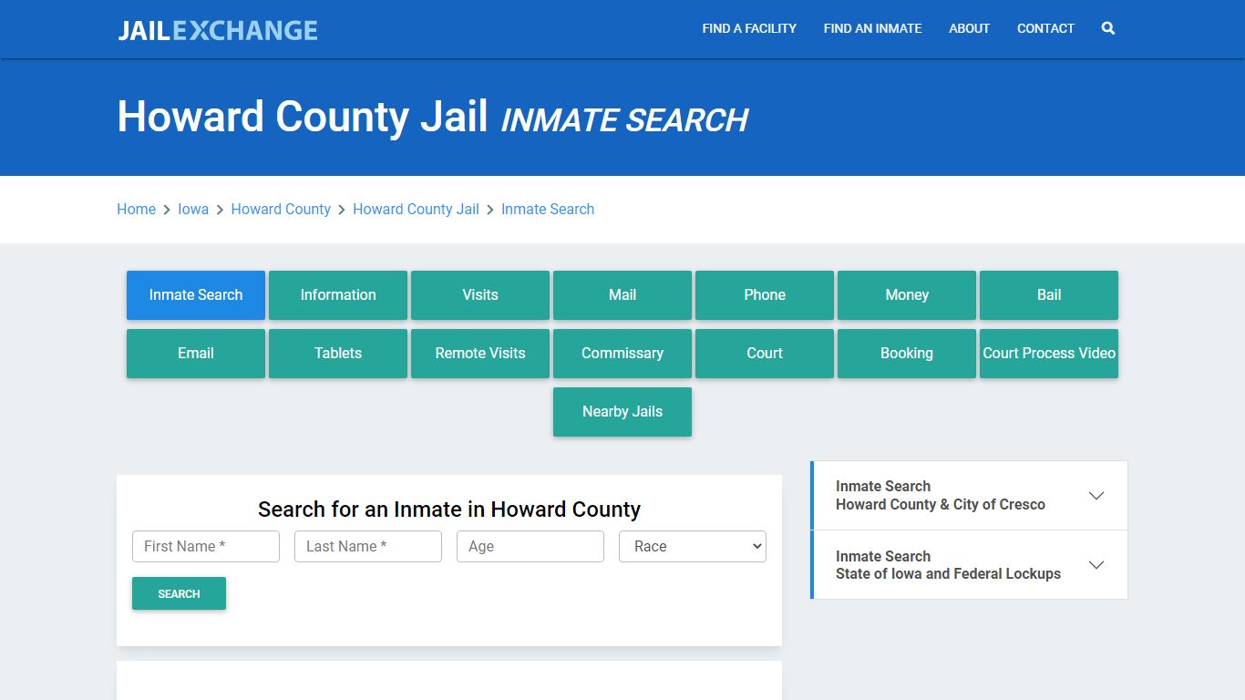 Howard County Jail, IA Inmate Search: Roster & Mugshots